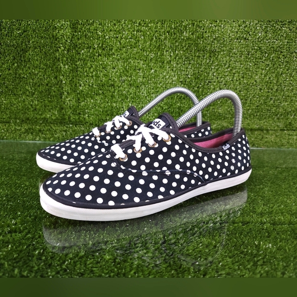Keds Shoes - Keds Womens Size 7.5 Black and White Polka Dot Sneakers
